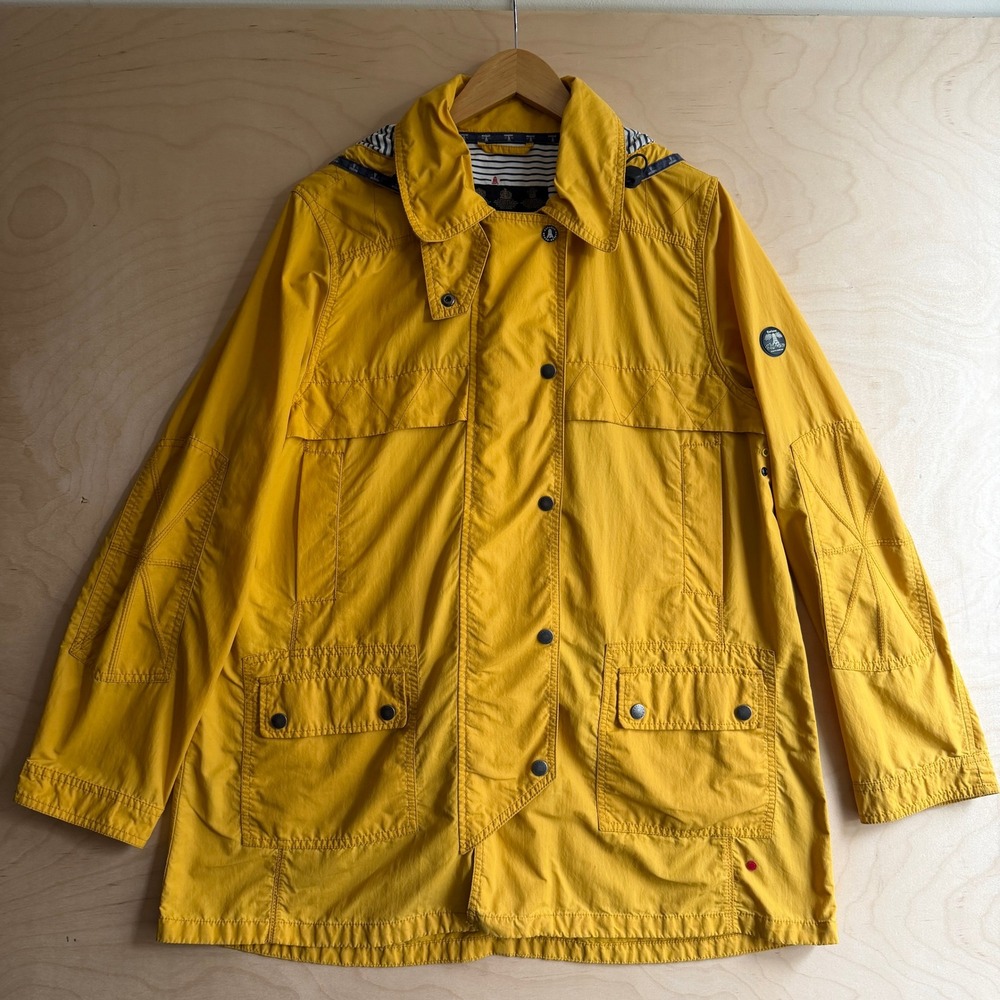 Barbour Utility Jacket Yellow USA 12 Good Fisherman Relaxed Preppy